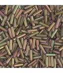 Miyuki Bugles 6mm 2035 Matte Opaque Luster Bronze AB