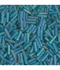 Miyuki Bugles 6mm 2405FR Matte Transparent Teal AB
