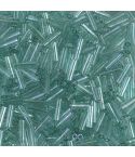 Miyuki Bugles 6mm 2445 Transparent Aqua Light Green Luster Glazed