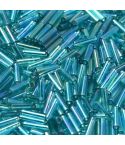 Miyuki Bugles 6mm 2458 Transparent Teal AB