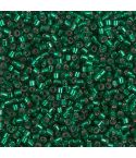 Miyuki Delica 10/0 DBM0605 Dyed Silver Lined Emerald