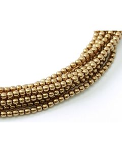 Czech Glass Pearl 3mm 10146 Antique Gold