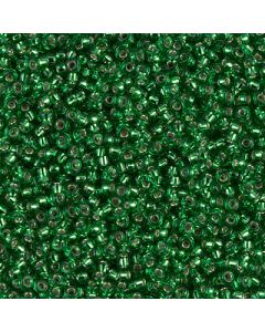 Miyuki Rocailles 11/0 0016 Green Silver Lined