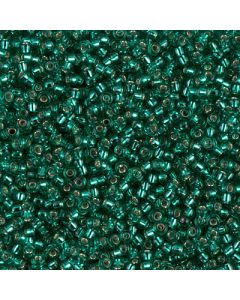 Miyuki Rocailles 11/0 0017 Emerald Silver Lined