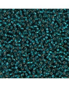 Miyuki Rocailles 11/0 0030 Silver Lined Transp Dark Teal