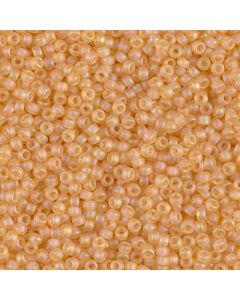 Miyuki Rocailles 11/0 0132FR Matted Transparent Light Topaz AB