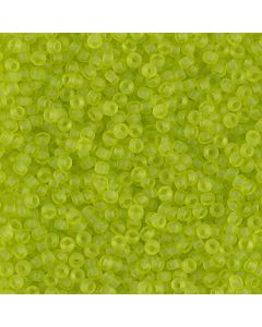 Miyuki Rocailles 11/0 0143F Matted Transparent Chartreuse