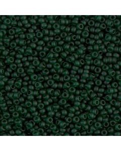 Miyuki Rocailles 11/0 0156F Matted Transparent Dark Emerald