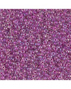 Miyuki Rocailles 11/0 0264 Raspberry Lined Crystal AB