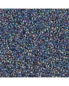 Miyuki Rocailles 11/0 0283 Noir Lined Crystal AB