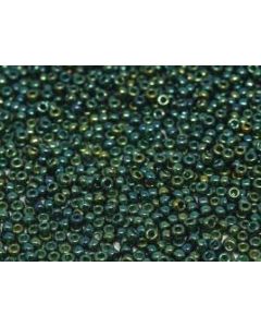 Miyuki Rocailles 11/0 1890 Emerald Gold Luster