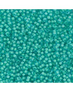 Miyuki Rocailles 11/0 1927 Semi-matte Mint Lined Aqua