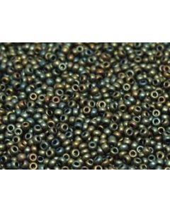 Miyuki Rocailles 11/0 2067 Matted Metallic Green Iris