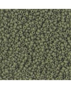 Miyuki Rocailles 11/0 2318 Matted Opaque Olive