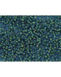 Miyuki Rocailles 11/0 3743 Fancy Lined Aqua Green