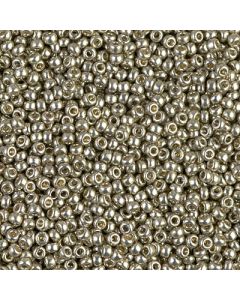 Miyuki Rocailles 11/0 4221 Duracoat® Galvanized Light Pewter