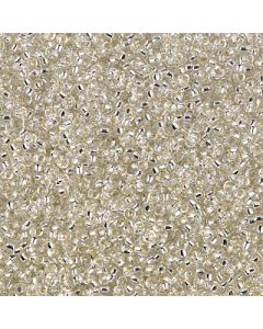 Miyuki Rocailles 15/0 0001 Crystal Silver Lined