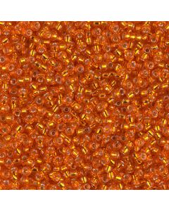 Miyuki Rocailles 15/0 0008 Silver Lined Orange
