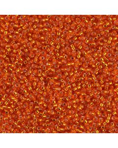 Miyuki Rocailles 15/0 0009 Silver Lined Orange