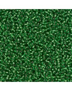 Miyuki Rocailles 15/0 0016 Green Silver Lined