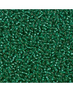 Miyuki Rocailles 15/0 0017 Emerald Silver Lined