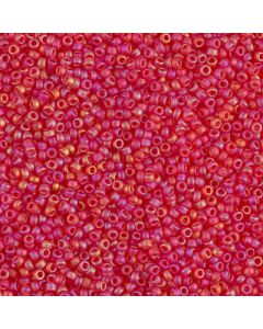 Miyuki Rocailles 15/0 0140FR Matted Light Red AB