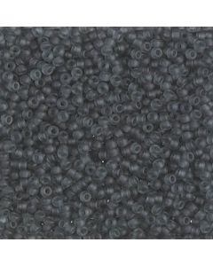 Miyuki Rocailles 15/0 0152F Matted Transparent Grey