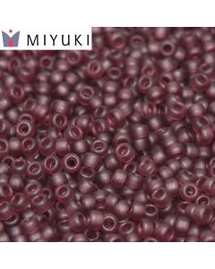 Miyuki Rocailles 15/0 0153F Matte Transparent Dark Amethyst