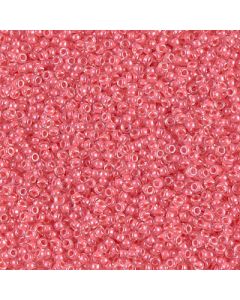 Miyuki Rocailles 15/0 0204 Coral Lined Crystal