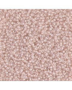 Miyuki Rocailles 15/0 0215 Blush Lined Crystal