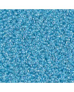 Miyuki Rocailles 15/0 0278 Aqua Lined Crystal AB