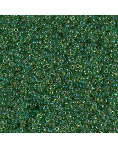 Miyuki Rocailles 15/0 0331 Emerald Lined Light Topaz AB