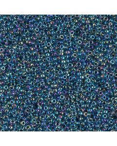 Miyuki Rocailles 15/0 0339 Blue Lined Aqua AB