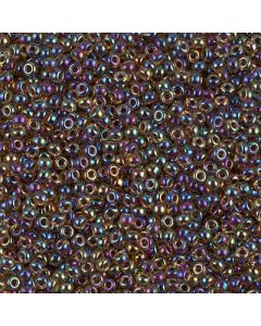 Miyuki Rocailles 15/0 0357 Root Beer Lined Light Topaz AB