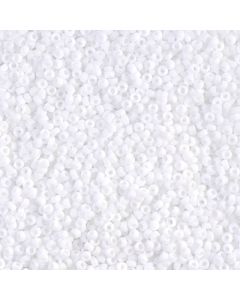 Miyuki Rocailles 15/0 0402F White Opaque Matted