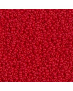 Miyuki Rocailles 15/0 0408F Matte Opaque Red