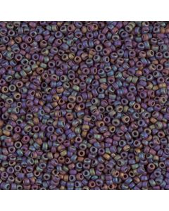 Miyuki Rocailles 15/0 0409FR Matte Opaque Chocolate AB