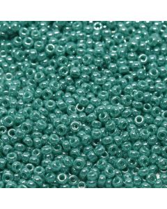 Miyuki Rocailles 15/0 0435 Opaque Turquoise Green Luster