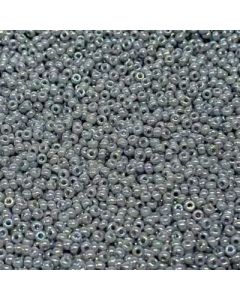 Miyuki Rocailles 15/0 0489 Opaque Rainbow Ghost Grey