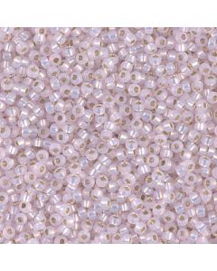 Miyuki Rocailles 15/0 0643 Dyed Pink Silver Lined Alabaster