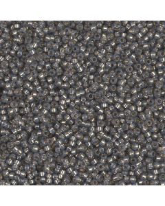 Miyuki Rocailles 15/0 0650 Dyed Rustic Grey Silver Lined