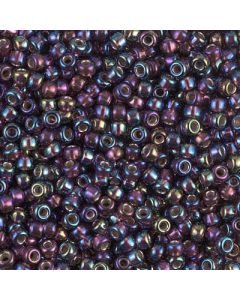 Miyuki Rocailles 15/0 1013 Silver Lined Dark Smoky Amethyst AB