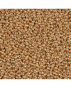 Miyuki Rocailles 15/0 1053 Galvanized Yellow Gold (0182)