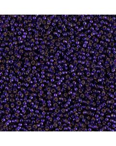 Miyuki Rocailles 15/0 1426 Dyed Silver Lined Dark Purple