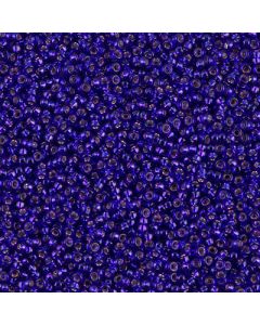 Miyuki Rocailles 15/0 1427 Dyed Silver Lined Dark Violet