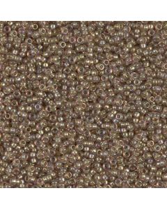 Miyuki Rocailles 15/0 1837 Sparkling Taupe Lined Smoky