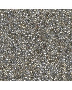 Miyuki Rocailles 15/0 1881 Transparent Silver Grey Gold Luster