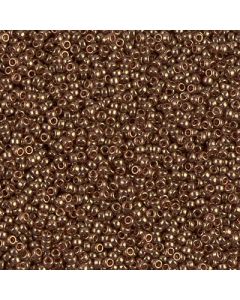 Miyuki Rocailles 15/0 1882 Dark Topaz Gold Luster