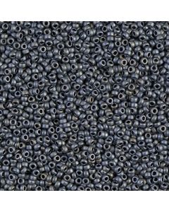 Miyuki Rocailles 15/0 2002 Matted Metallic Silver Grey