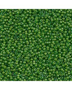 Miyuki Rocailles 15/0 2240 Lined Pea Green Luster
